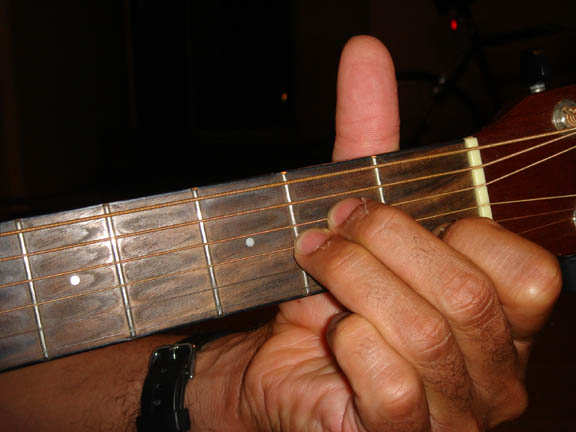 Open Am Chord 
